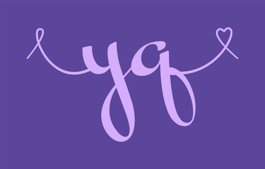 YQ initial wedding monogram calligraphy vector illustration. Hand drawn lettering y and q love logo design for valentines day poster, greeting card