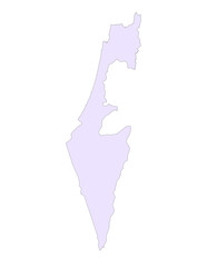PNG Map of Isreal