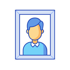 Portrait painting art illustration frame picture gallery wall decor design artwork display face art