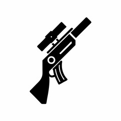 creative details Rifle icon Vector Illustration