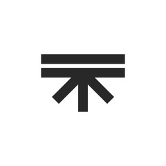 black and white arrows