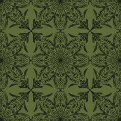 Background design, geometric pattern, abstract fabric pattern, used in designing various patterns, bright colors, floral patterns.