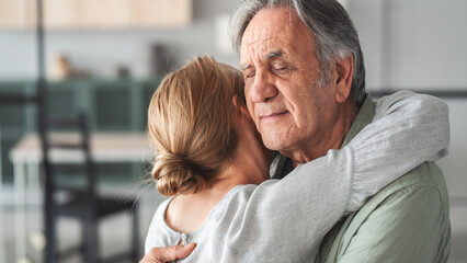 A loving hug at home	