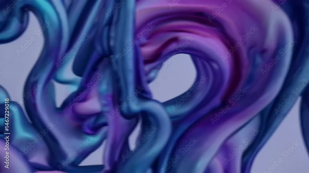 Poster mesmerizing flow: colorful ink swirls and vortex in motion