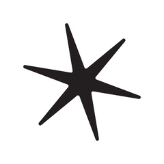 starfish on black background