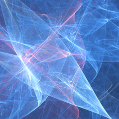 Fractal colored abstract on black background