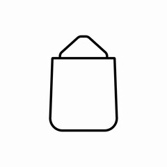 Shopping bag store icon vector sign