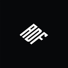 ADF logo ADF icon ADF vector ADF monogram ADFletter ADFminimalist ADFtriangle ADFflat Unique modern flat abstract logo design.