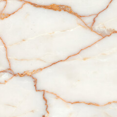 White Marble with Rust-Toned Organic Veins