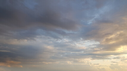 Dramatic sky with cloud, nature weather background. Environment, atmosphere and heaven concept