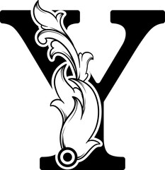 Decorative Letter Y Design