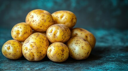 Fresh, organic potatoes