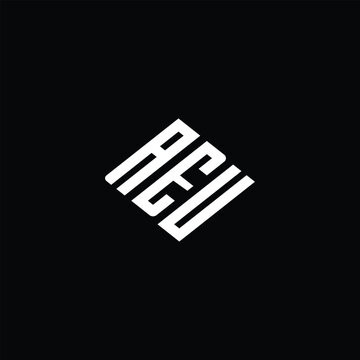 AEU logo AEU icon AEU vector AEU monogram AEUletter AEUminimalist AEUtriangle AEUflat Unique modern flat abstract logo design.
