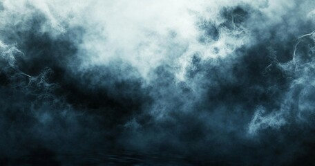 Obraz premium Dramatic, dark cloudscape background, stormy sky, ethereal atmosphere