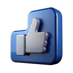 Obraz premium Thumb up icon/ like icon/ 3D like.