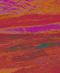 Textur von einem Bachlauf in einem Tal