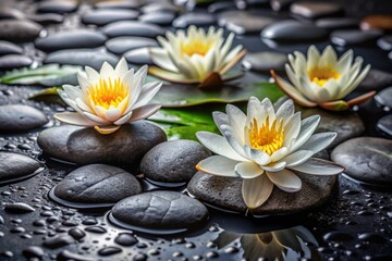 Fototapeta premium spa still life with frangipani flower