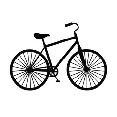 Fototapeta premium Vintage Bicycle Vector Silhouette