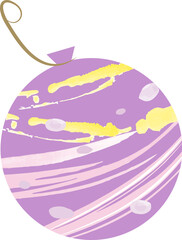 Yoyo balloon illustration_purple