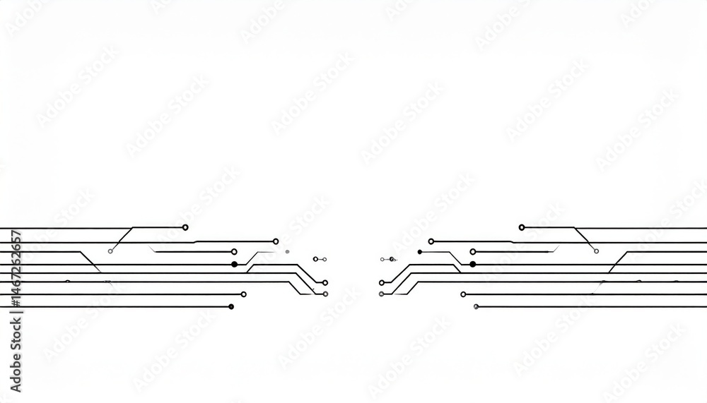 Poster exploring circuit designs in technology digital environment illustration abstract viewpoint modern c