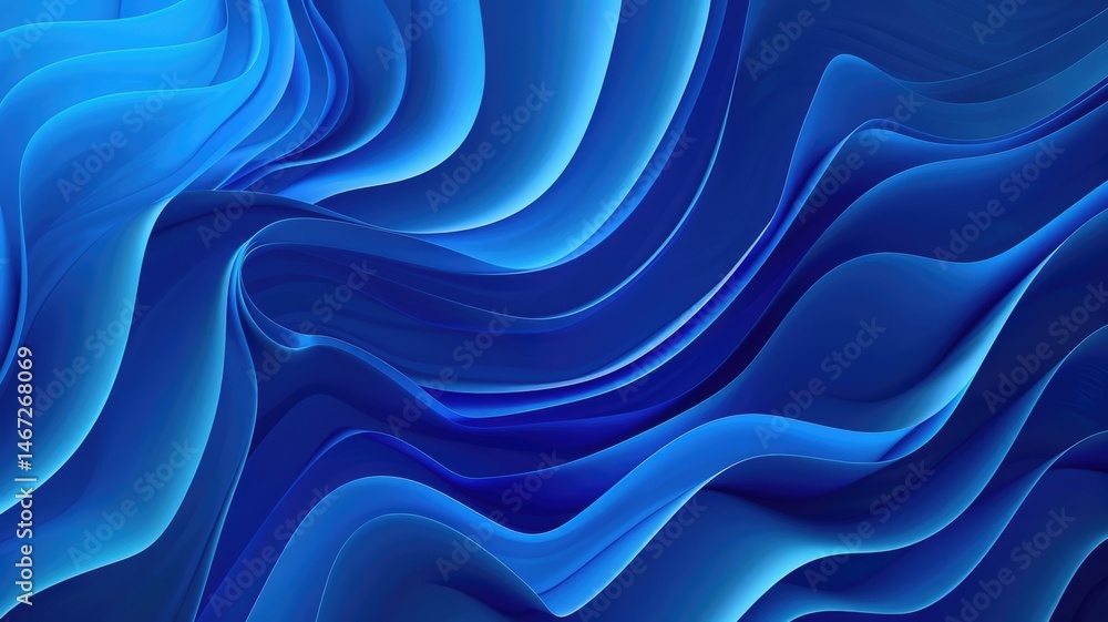 Poster abstract vertical blue light streaks. digital art for design and print. abstract image of blue gradi