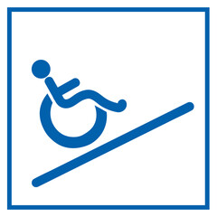 Cartello Disabili, diversamente abili, portatori di handicap, handicappati