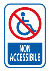 Cartello Disabili, diversamente abili, portatori di handicap, handicappati