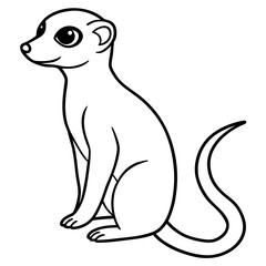 Elegant Meerkat Sketch