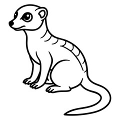 Elegant Meerkat Sketch