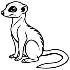 Elegant Meerkat Sketch