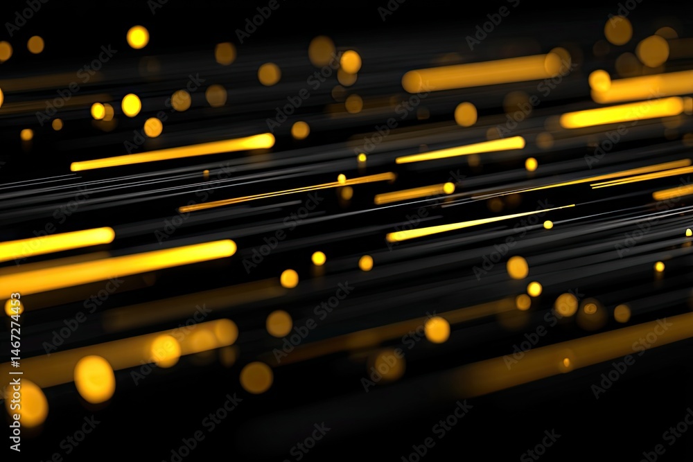 Poster abstract dynamic lines and particles