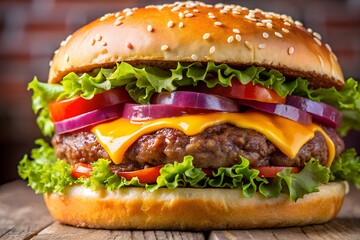 Delicious testy burger