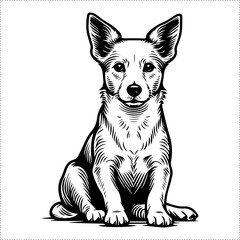 Cute and versatile Dog illustrations for t-shirts, stickers, books, and digital designs—perfect for commercial or personal projects