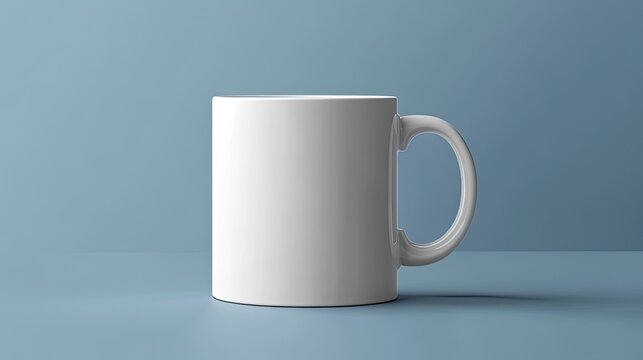 Mug mock-up isolated for product display and branding demonstration