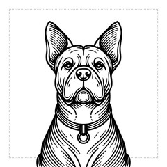 Cute and versatile Dog illustrations for t-shirts, stickers, books, and digital designs—perfect for commercial or personal projects