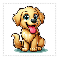 Cute and versatile Dog illustrations for t-shirts, stickers, books, and digital designs—perfect for commercial or personal projects