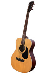 Classic Acoustic Guitar on transparent background png