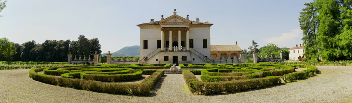 Overview of Villa Emo Capodilista in Monselice, Veneto, Italy