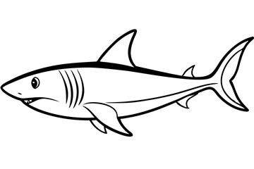 Geometric Shark Vector
