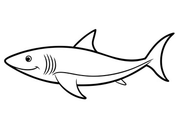 Fototapeta premium Geometric Shark Vector