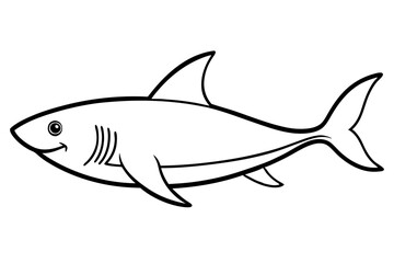 Geometric Shark Vector