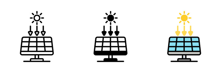 Fototapeta premium Photovoltaic Cell is a device that converts sunlight directly into electricity using semiconductor materials.