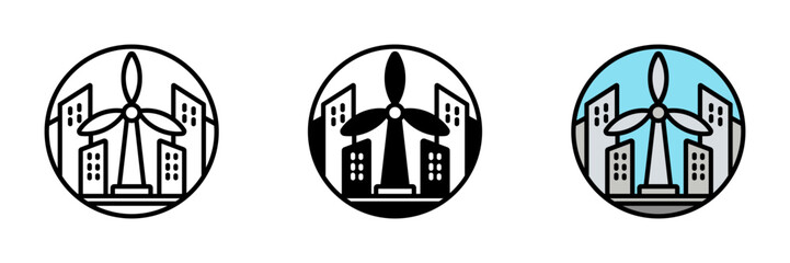 Urban Wind Turbine is a compact wind-powered generator installed in cities to harness local air currents.