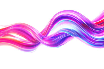 Abstract Colorful Swirling Waves Digital Art: Vibrant Pink, Purple, and Blue Hues Intertwined in a Dynamic Composition