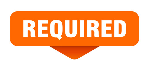 required sticker. required sign on transparent background