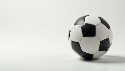 Fototapeta premium Classic football, pristine condition, white backdrop , studio shot, training, photography