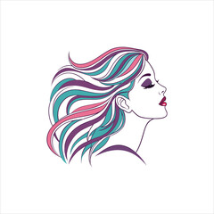 woman with long hair