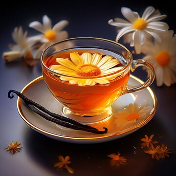Kamille mit Orangenbl&uuml;ten und Vanille