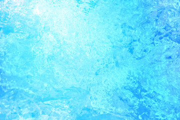 水イメージ　澄んだ河川や海の水面　水しぶきや気泡　波紋　環境　夏の清涼イメージ