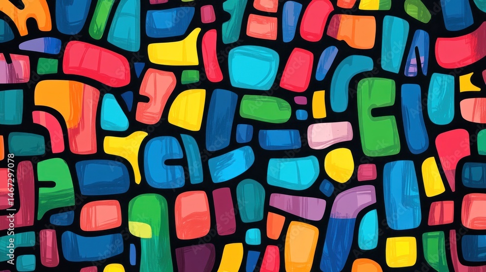 Poster abstract colorful mosaic pattern background.